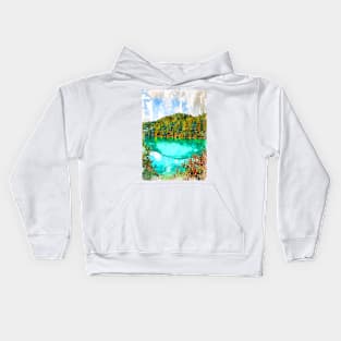 Lake In Germany Abstract. For Nature Lovers. Kids Hoodie